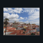 Lissabon, Portugal Briefkaart reizen<br><div class="desc">briefkaarten</div>