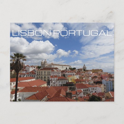 Lissabon, Portugal Briefkaart reizen (Voorkant)
