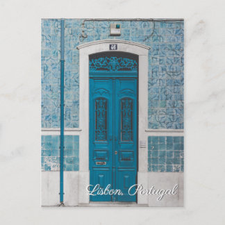 Lissabon Portugal briefkaart voor blauw reizen