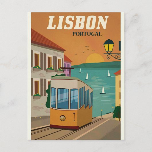Lissabon Portugal briefkaart voor reizen (Voorkant)