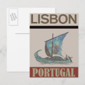 Lissabon Portugal Briefkaart voor reizen (Voorkant / Achterkant)