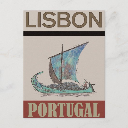 Lissabon Portugal Briefkaart voor reizen (Voorkant)
