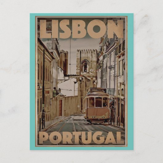 Lissabon Portugal Briefkaart voor reizen (Voorkant)