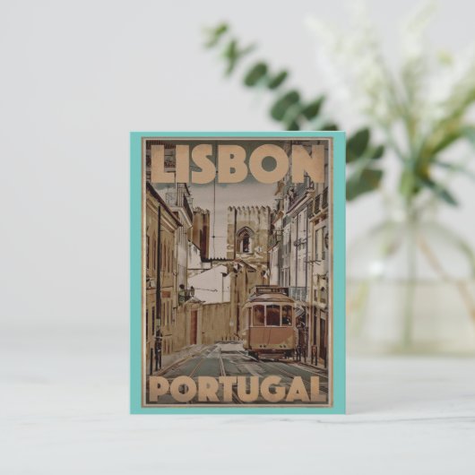 Lissabon Portugal Briefkaart voor reizen (Staand voorkant)