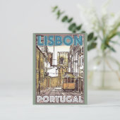 Lissabon Portugal briefkaart voor reizen (Staand voorkant)