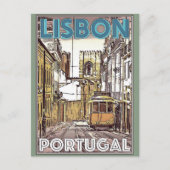 Lissabon Portugal briefkaart voor reizen (Voorkant)