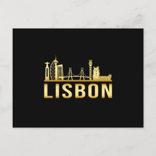 Lissabon Portugal City Skyline Cityscape Funny Gif Briefkaart