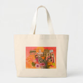 Lissabon Portugal collage Grote Tote Bag (Voorkant)