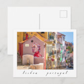 Lissabon, Portugal, Colorful Mural, Briefkaart (Voorkant / Achterkant)