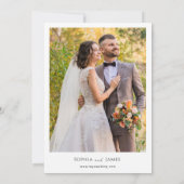 Lissabon Portugal Destination Wedding Save The Date (Achterkant)