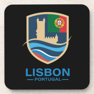 Lissabon Portugal Europa Bier Onderzetter