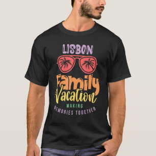Lissabon Portugal Familie Vakantie Matching Outfit T-shirt