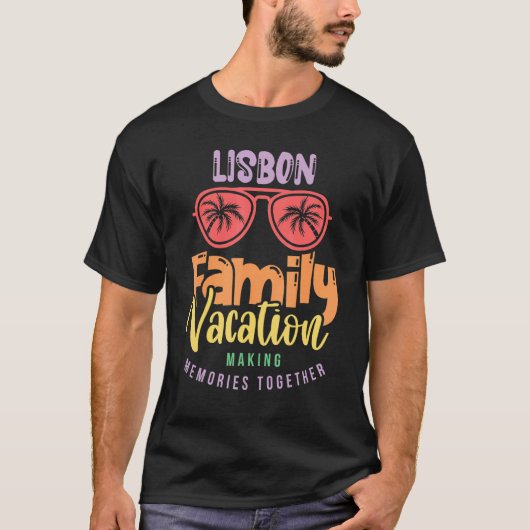 Lissabon Portugal Familie Vakantie Matching Outfit T-shirt (Voorkant)