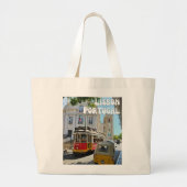 Lissabon, Portugal Grote Tote Bag (Voorkant)