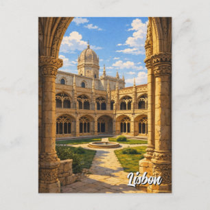 Lissabon Portugal Jerónimos Klooster Briefkaart