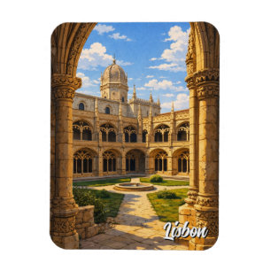 Lissabon Portugal Jerónimos Klooster Magneet