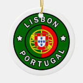 Lissabon Portugal Keramisch Ornament (Voorkant)