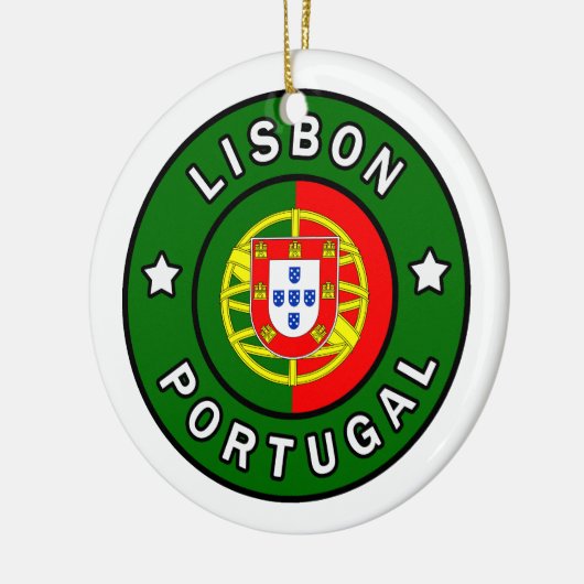 Lissabon Portugal Keramisch Ornament (Links)