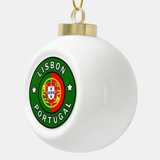 Lissabon Portugal Keramische Bal Ornament (Rechts)