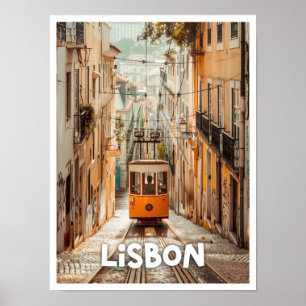 Lissabon Portugal Kunst reizen beroemde plaats Poster