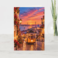 Lissabon Portugal Lege Kerstkaart