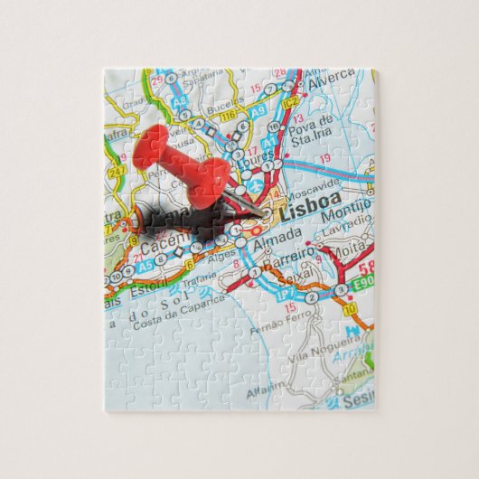 Lissabon, Portugal Legpuzzel (Verticaal)