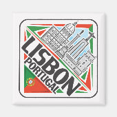 Lissabon Portugal Magneet (Voorkant)
