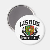 Lissabon Portugal Magneet (Voorkant / Achterkant)