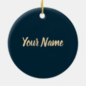 Lissabon Portugal met de  Souvenir van Retro Tram Keramisch Ornament (Achterkant)