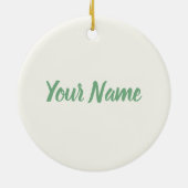 Lissabon Portugal met  feestdag met Retro Tram Keramisch Ornament (Achterkant)