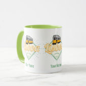 Lissabon Portugal met feestdag met Retro Tram Mok (Voorkant links)