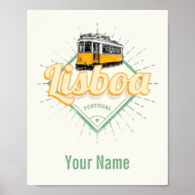 Lissabon Portugal met  feestdag met Retro Tram
