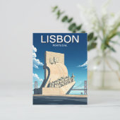 Lissabon Portugal Monument van de Discoveries Briefkaart (Staand voorkant)