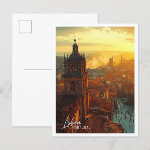 Lissabon Portugal Mooie stad Briefkaart