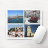 Lissabon Portugal Muismat (Met muis)