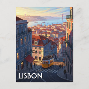 Lissabon Portugal Pantheon Alfama Anime Briefkaart
