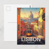 Lissabon Portugal Pantheon Alfama Anime Briefkaart (Voorkant / Achterkant)