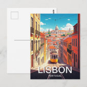 Lissabon Portugal Pantheon Alfama Anime Briefkaart (Voorkant / Achterkant)