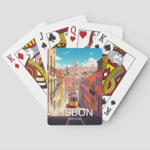 Lissabon Portugal Pantheon Alfama Anime Pokerkaarten
