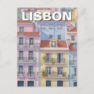 Lissabon Portugal Pantheon Alfama Pastel Briefkaart