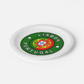 Lissabon Portugal Papieren Bordje (Gekanteld)
