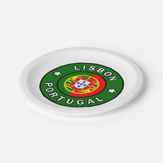Lissabon Portugal Papieren Bordje (Gekanteld)