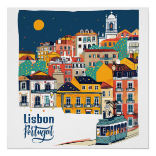 Lissabon Portugal Perfect Poster