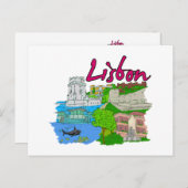 Lissabon - Portugal.png Briefkaart (Voorkant / Achterkant)