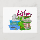 Lissabon - Portugal.png Briefkaart (Voorkant)