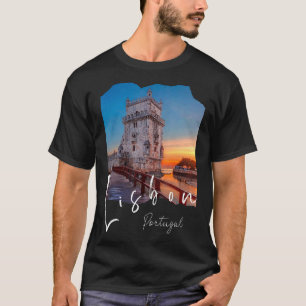 Lissabon Portugal Portugese souvenirs Belem Tower  T-shirt
