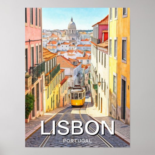 Lissabon Portugal Poster (Voorkant)