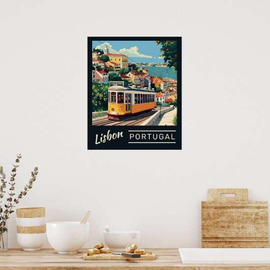Lissabon Portugal Poster (Keuken)