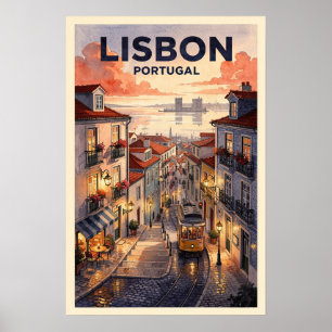 Lissabon Portugal Reis door de tijd Poster