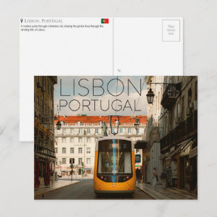 Lissabon, Portugal Reisbriefkaart Briefkaart